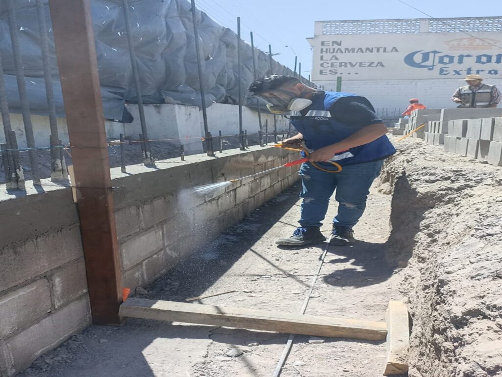 Tratamiento pre constructivo termita subterranea cimientos